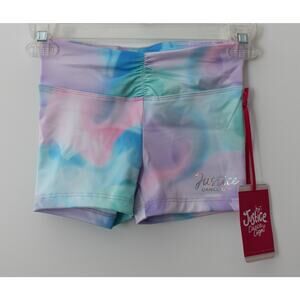 Justice Cinch Waistband Dance Shorts for Girls Butterfly Print Size XS NWT